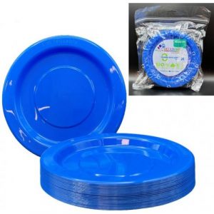 Snack Plate Royal Blue 20pk 180mm