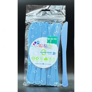 Light Blue Heavy Duty Knives 20pk 190mm