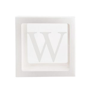 “W” Letter Sticker